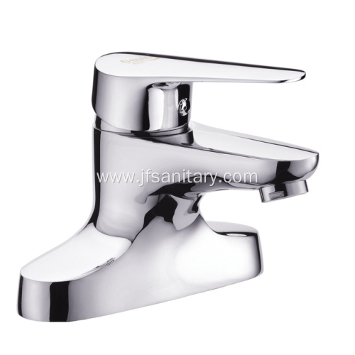 Chrome Brass 2-Hole Basin Tap For Bathroom